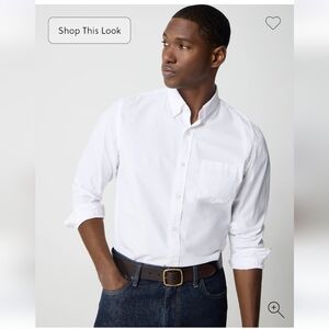 NWT J.Crew Factory Men's Button-Down Classic-fit flex casual shirt Sz L $98